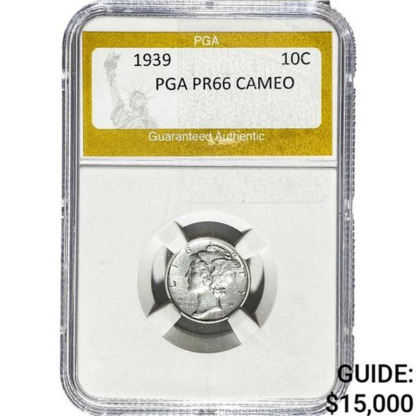 1939 Mercury Silver Dime PGA PR66 Cameo