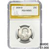 1934-D Washington Silver Quarter PGA MS65