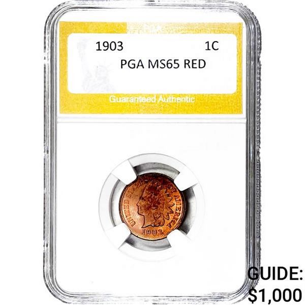 1903 Indian Head Cent PGA MS65 Red