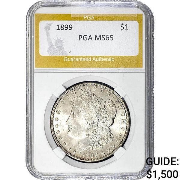 1899 Morgan Silver Dollar PGA MS65