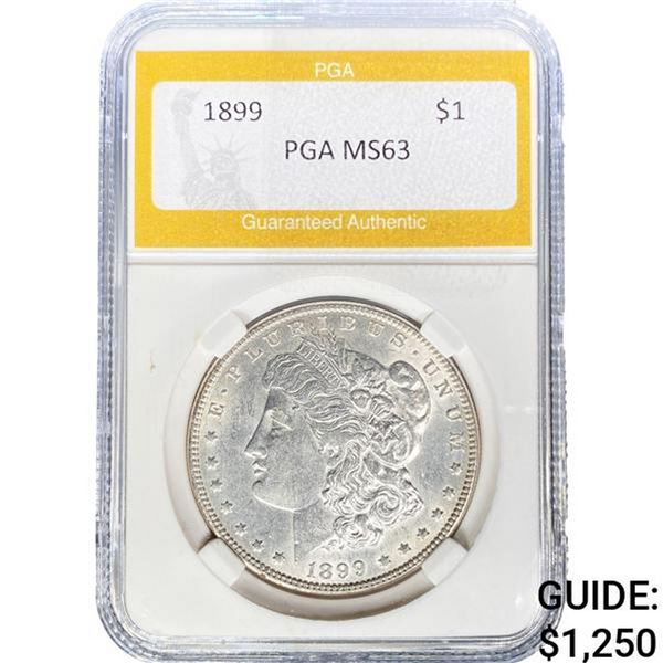 1899 Morgan Silver Dollar PGA MS63