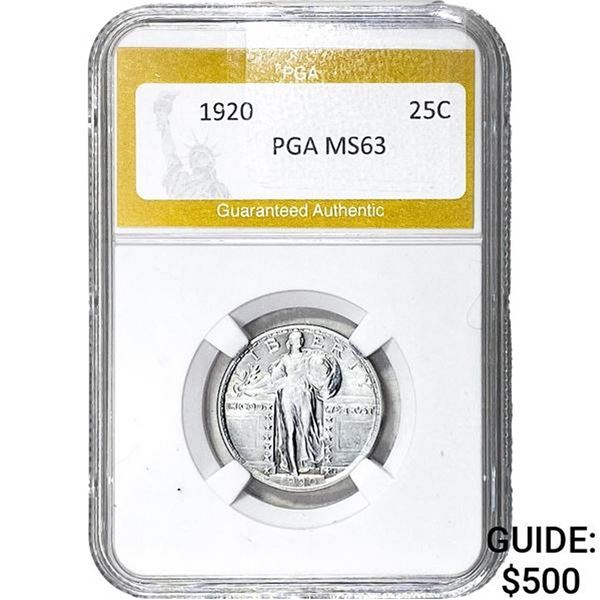 1920 Standing Liberty Quarter PGA MS63