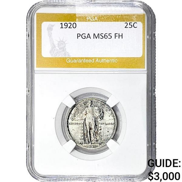 1920 Standing Liberty Quarter PGA MS65 FH