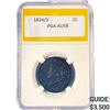 1824/3 Coronet Head Large Cent PGA AU58