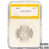 1854 Seated Liberty Quarter PGA MS63+