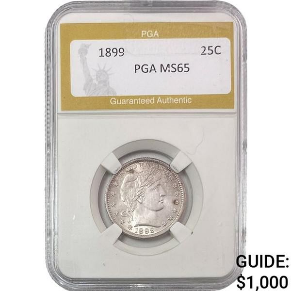1899 Barber Quarter PGA MS65