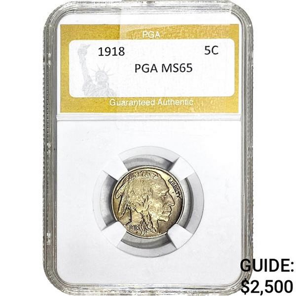 1918 Buffalo Nickel PGA MS65