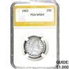 Image 1 : 1903 Barber Quarter PGA MS64