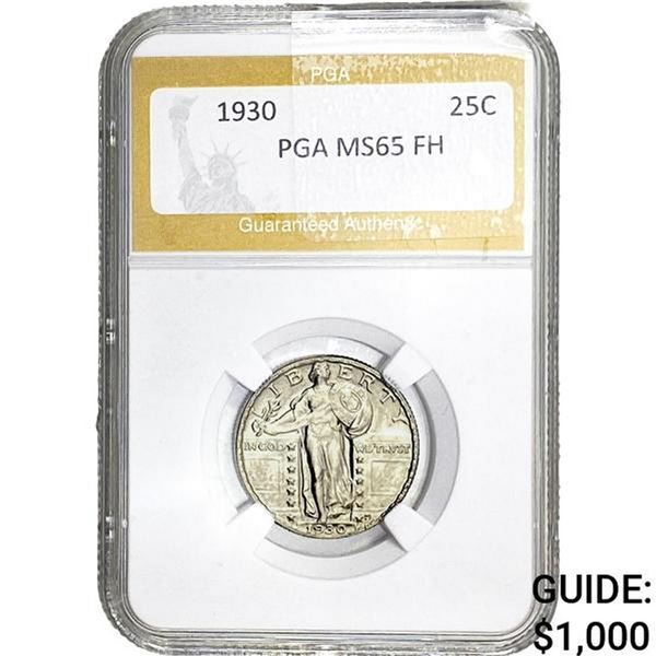 1930 Standing Liberty Quarter PGA MS65 FH