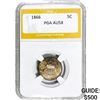1866 Shield Nickel PGA AU58