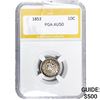 1853 Seated Liberty Dime PGA AU50