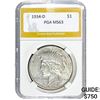 1934-D Silver Peace Dollar PGA MS63