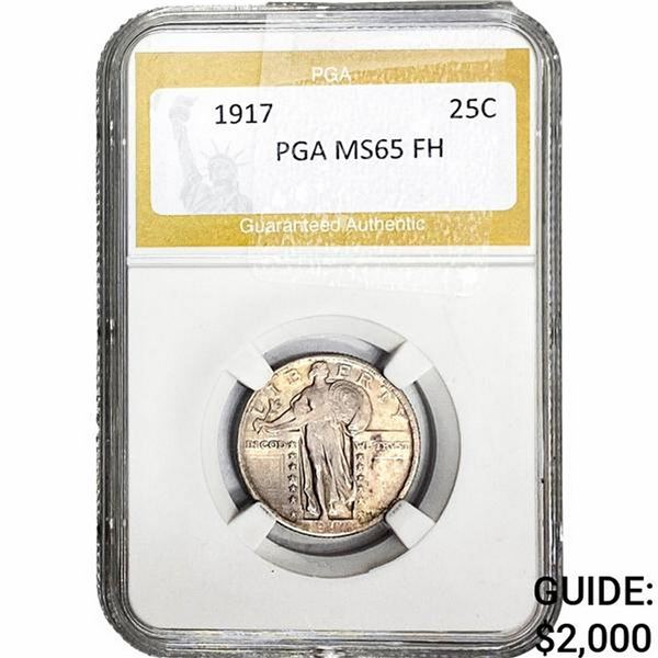 1917 Standing Liberty Quarter PGA MS65 FH