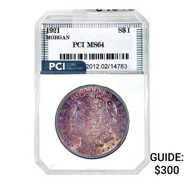 1921 Morgan Silver Dollar PCI MS64