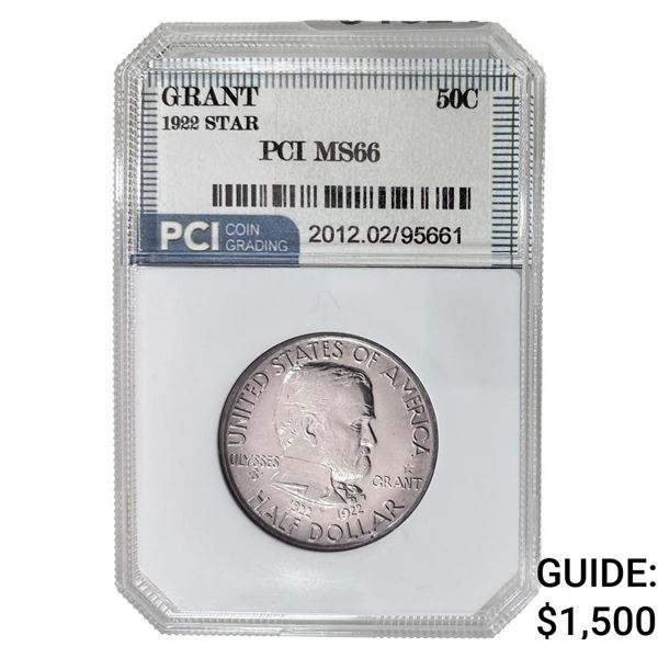 1922 Grant Half Dollar PCI MS66