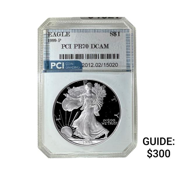 1999-P Silver Eagle PCI PR70 DCAM