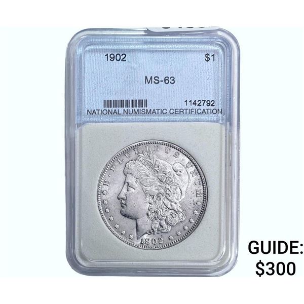 1902 Morgan Silver Dollar NNC MS63
