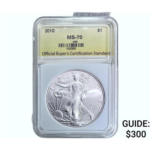 2010 Silver Eagle OBCS MS70