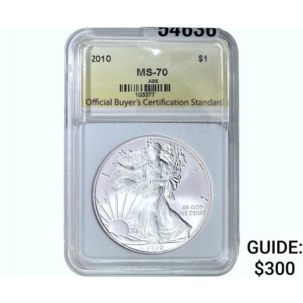 2010 Silver Eagle OBCS MS70