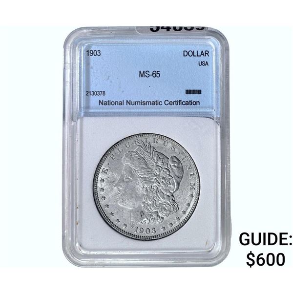 1903 Morgan Silver Dollar NNC MS65