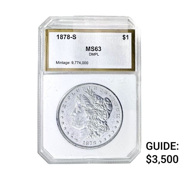 1878-S Morgan Silver Dollar PCI MS63 DMPL