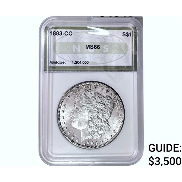 1883-CC Morgan Silver Dollar NGS MS66
