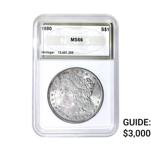 1880 Morgan Silver Dollar NGS MS66