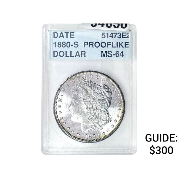 1880-S Morgan Silver Dollar ACG MS64