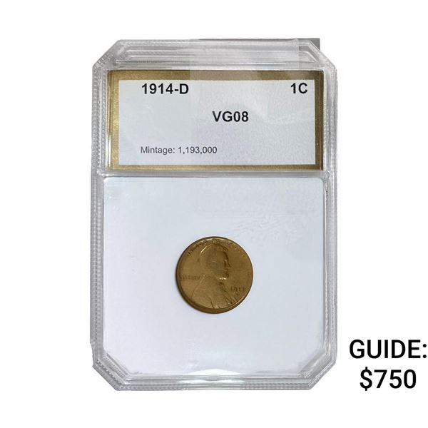 1914 Wheat Cent PCI VG08