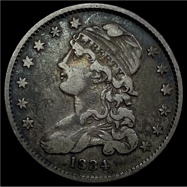 1834 Capped Bust Quarter ABOUT UNCIRCULATED
