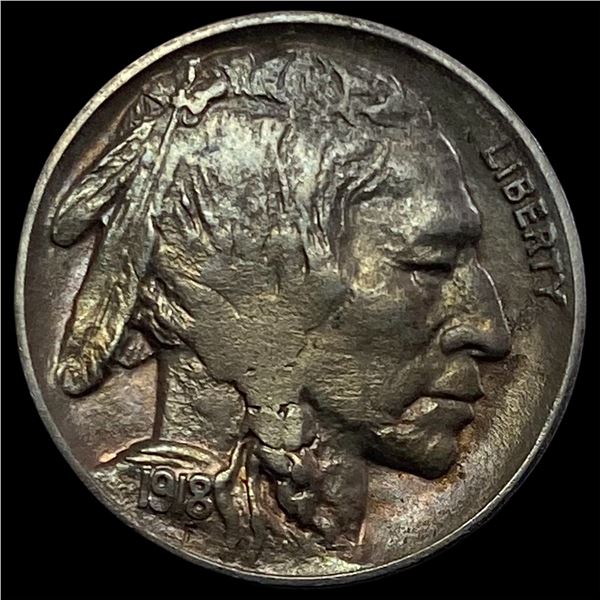 1918-D Buffalo Nickel CLOSELY UNCIRCULATED