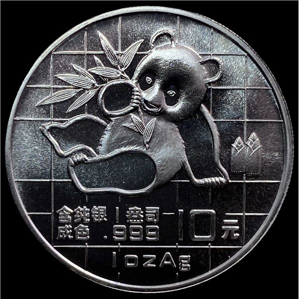 1989 1oz Silver China Panda 10 Yuan CHOICE PROOF