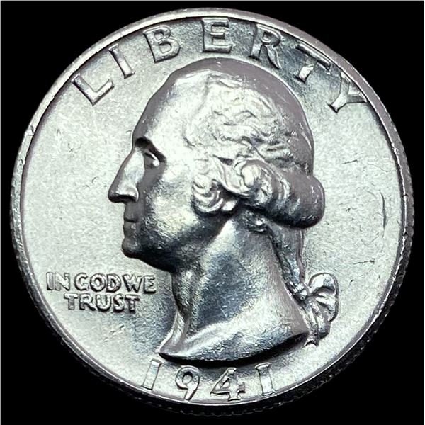 1941-S Silver Washington Quarter CHOICE BU