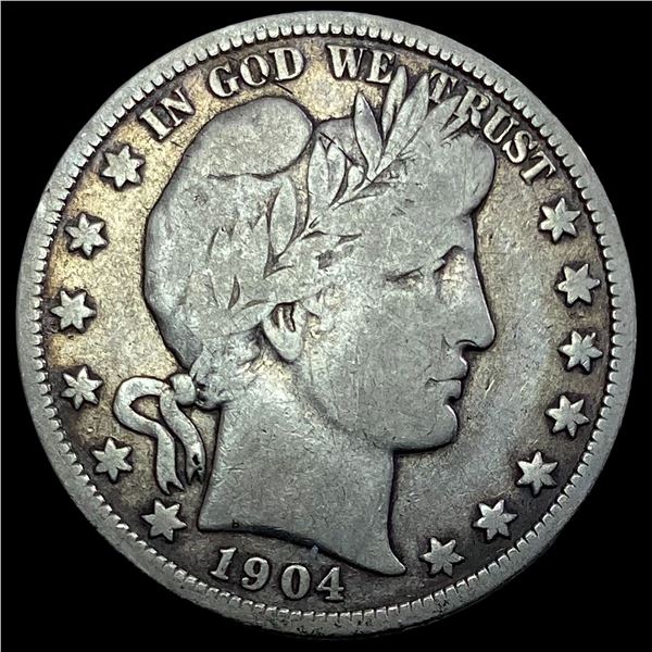 1904-O Silver Barber Half Dollar NICELY CIRCULATED