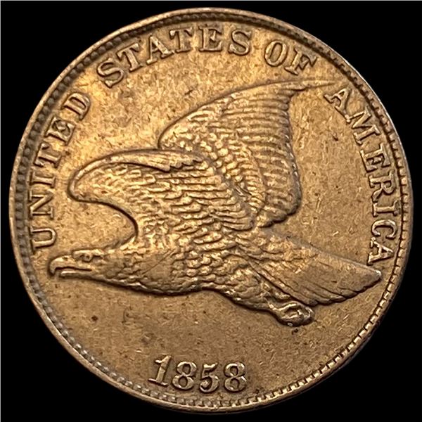 1858 Flying Eagle Cent NEARLY UNCIRCULATED