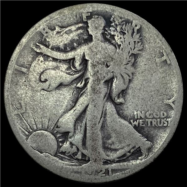 1921-S Walking Liberty Half Dollar NICELY CIRCULATED