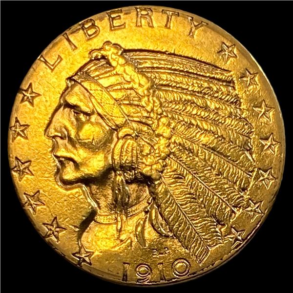 1910 Indian Head Half Eagle $5 Gold CLOSELY UNCIRCULATED