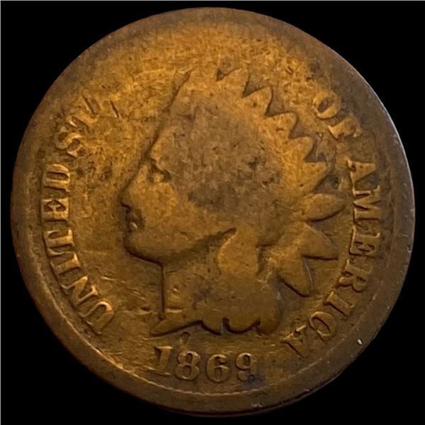 1869 Indian Head Cent NICELY CIRCULATED