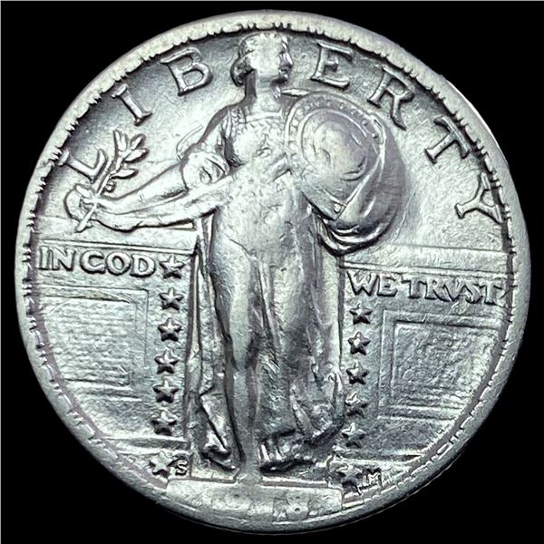 1918-S Silver Standing Liberty Quarter LIGHTLY CIRCULATED