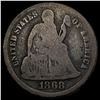 Image 1 : 1868 Seated Liberty Dime NICELY CIRCULATED