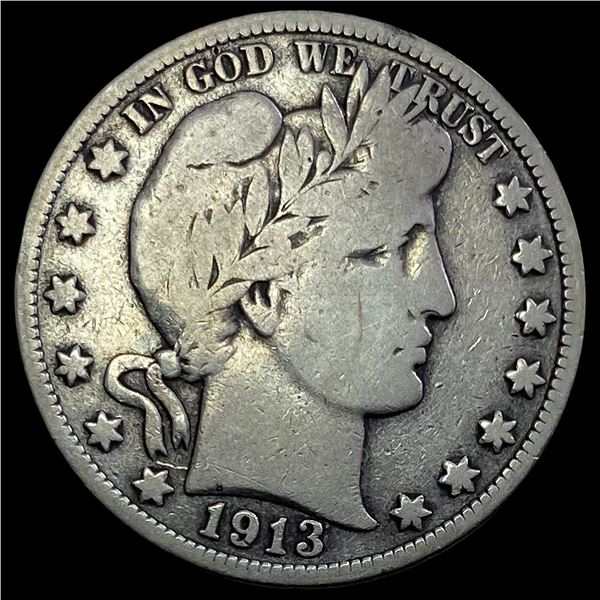 1913 Barber Half Dollar NICELY CIRCULATED