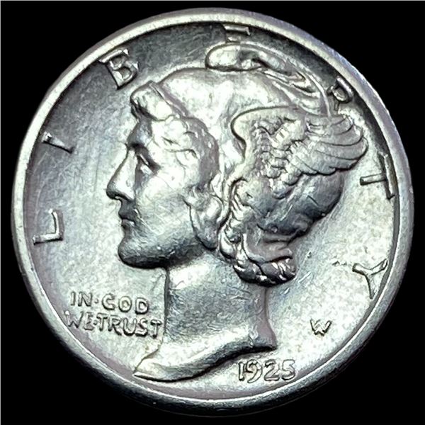 1925-S Silver Mercury Dime CLOSELY UNCIRCULATED