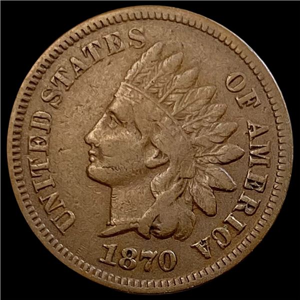 1870 Indian Head Cent LIGHTLY CIRCULATED
