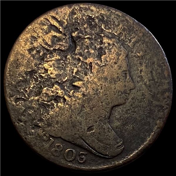 1803 Draped Bust Half Cent NICELY CIRCULATED