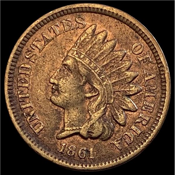 1861 Indian Head Cent NEARLY UNCIRCULATED