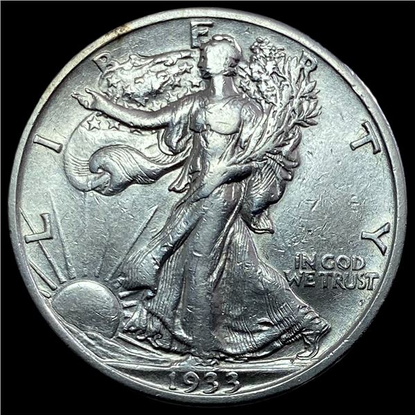 1933-S Walking Liberty Half Dollar NEARLY UNCIRCULATED