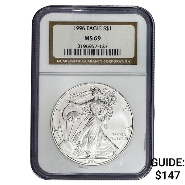 1996 American Silver Eagle NGC MS69