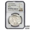 Image 1 : 1926 Silver Peace Dollar NGC MS61 Top-50 Vam-2 DDR :eaves