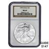 Image 1 : 1999 American Silver Eagle NGC MS69
