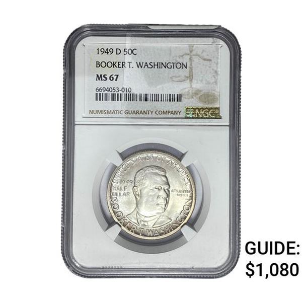 1949-D Booker T Half Dollar NGC MS67